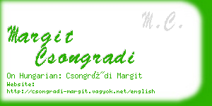 margit csongradi business card